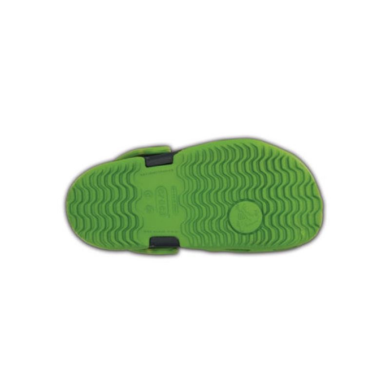 Crocs Kids Electro II Clog Parrot Green/Navy UK 1 EUR 32-33 US J1 (15608-31X)